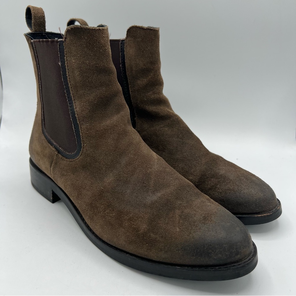 Thursday Everyday Boot Co Women’s‎ Chelsea Ankle 9.5 Olive Suede Leather Slip On